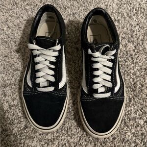 Vans Black and White Low-Top Sneakers